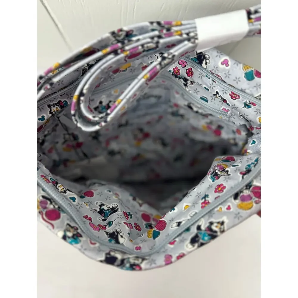 Vera Bradley Disney Triple Zip Hipster Playful Figaro Crossbody Bag, NWT